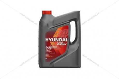 Масло ДВС 5W-30 Xteer HYUNDAI Gasoline G700 6л