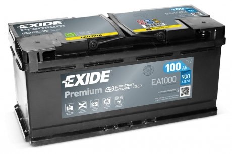 АКБ 6СТ-100 R+ (пт900) (необслуж) Premium Exide