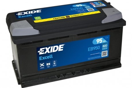 АКБ 6СТ-95 R+ (пт800) (необслуж) EXCELL Exide